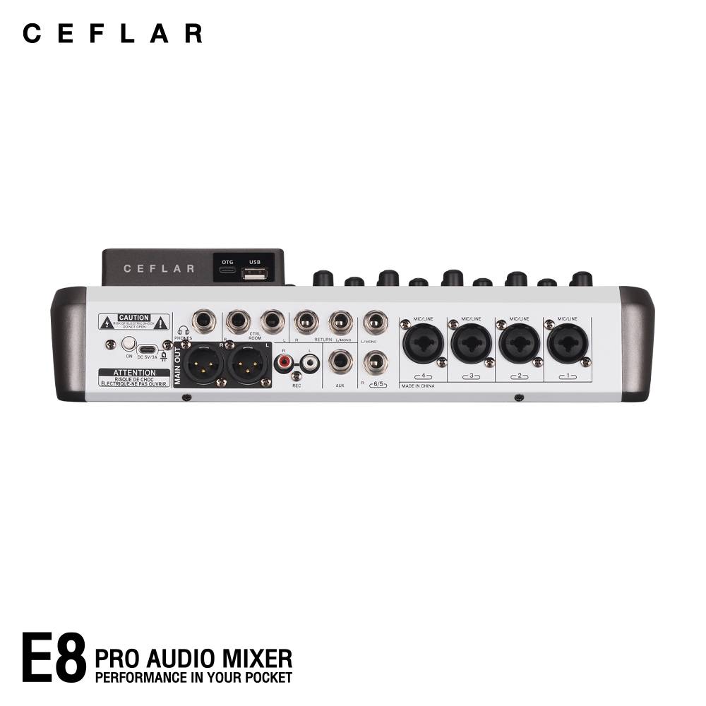 Ceflar E8 Pro Audio Mixer มิกเซอร์ Ceflar E8 Pro Audio Mixer มิกเซอร์