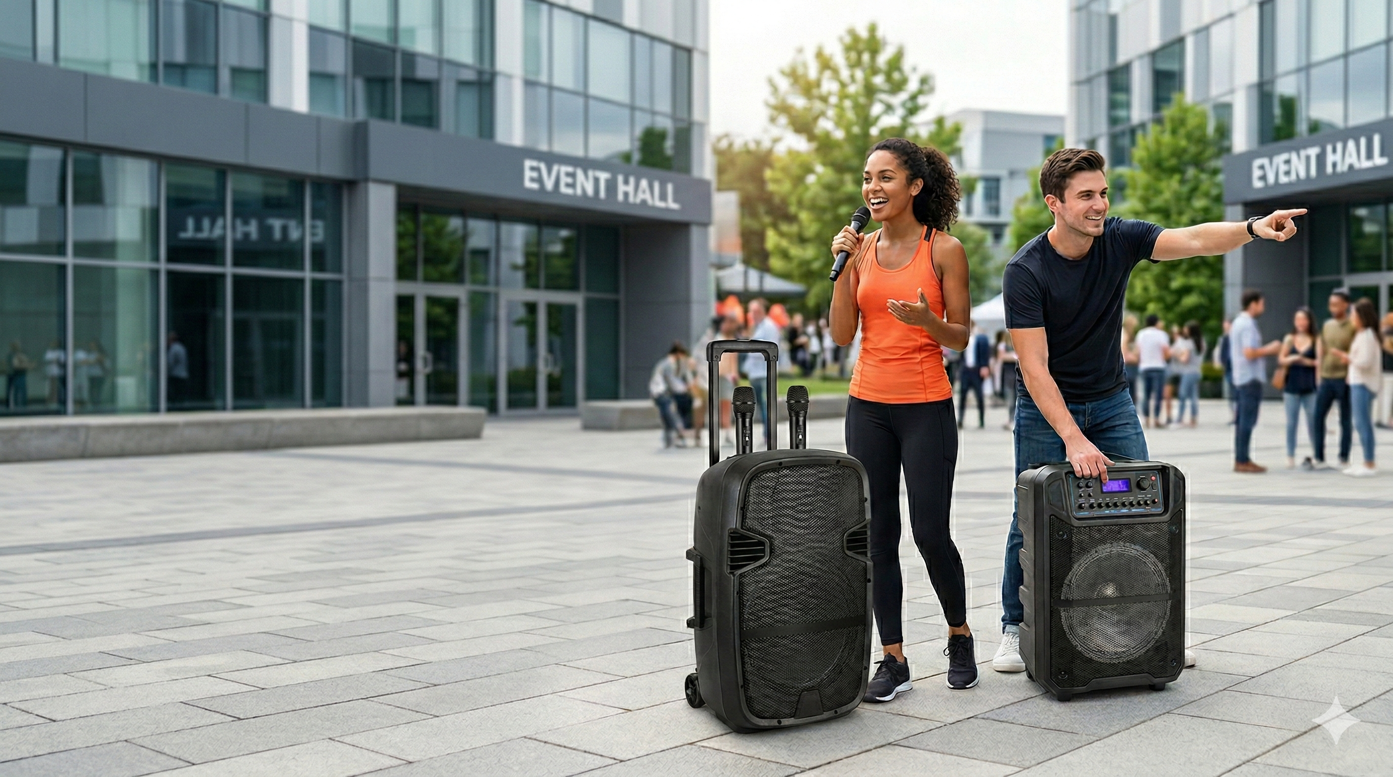 ลำโพงขยายเสียงเคลื่อนย้าย Moving Speaker