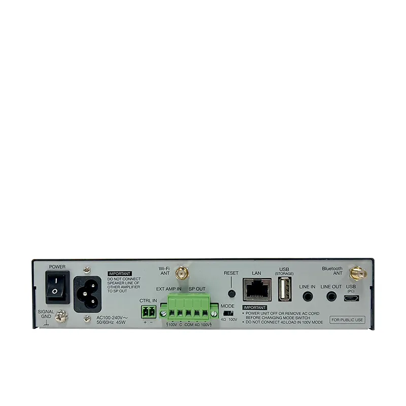 TOA TOA VA-120DPB | เพาเวอร์แอมป์ 120W 100V Line/4 โอห์ม มี Wi-Fi และ Bluetooth 5.0 เครื่องขยายเสียง